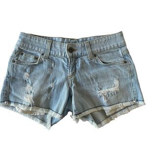 Carmar Distressed Jean Shorts Sz 24
